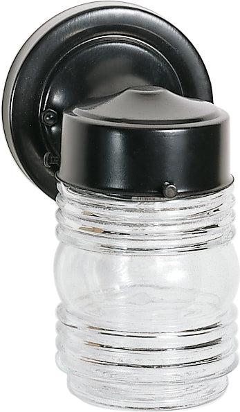 Nuvo Lighting SF77-119B One Light Wall Lantern, Black