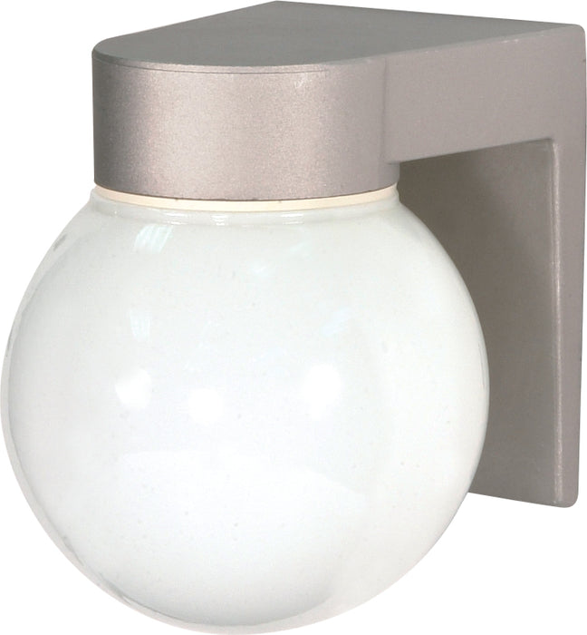 Nuvo Lighting SF77-139 One Light Wall Lantern, Satin Aluminum