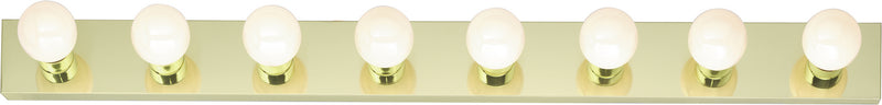Nuvo Lighting SF77-191 Eight Light Vanity, Polished Brass