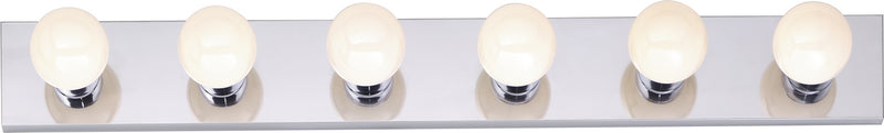Nuvo Lighting SF77-194 Six Light Vanity, Polished Chrome