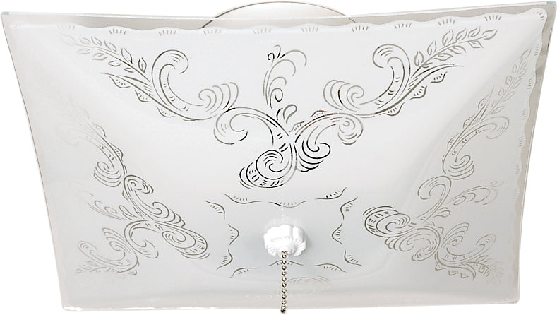 Nuvo Lighting SF77-392 Two Light Flush Mount, White