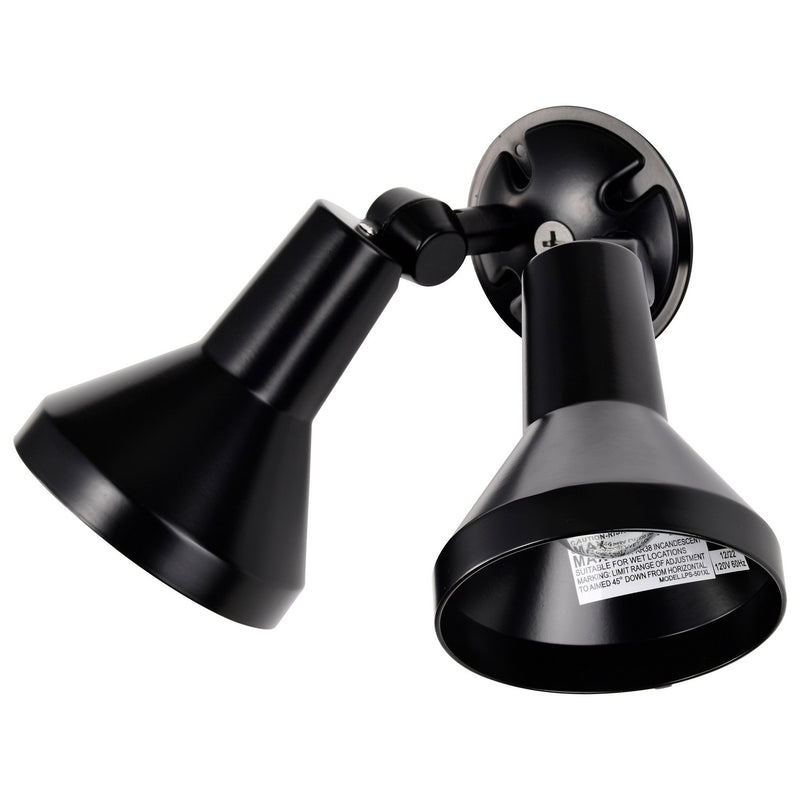 Nuvo Lighting SF77-701 Two Light Floodlight, Black