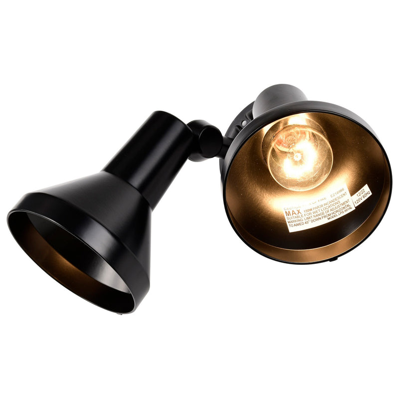 Nuvo Lighting SF77-701 Two Light Floodlight, Black