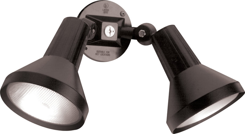 Nuvo Lighting SF77-701 Two Light Floodlight, Black