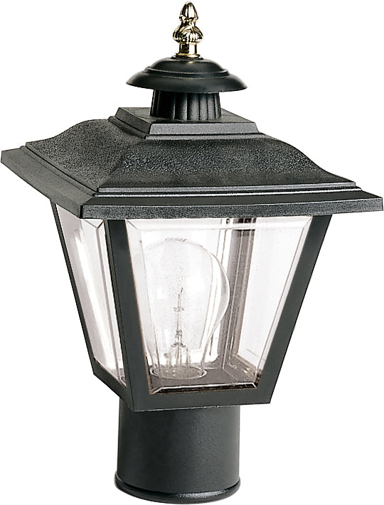 Nuvo Lighting SF77-898 One Light Post Lantern, Black