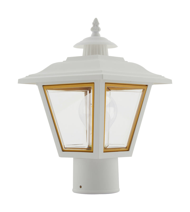 Nuvo Lighting SF77-899 One Light Post Lantern, White