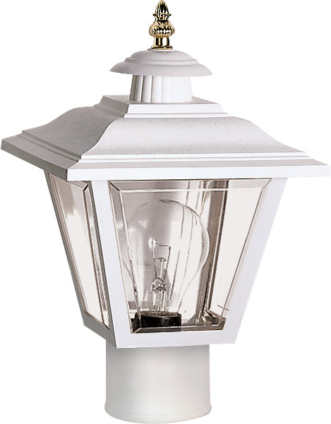 Nuvo Lighting SF77-899 One Light Post Lantern, White