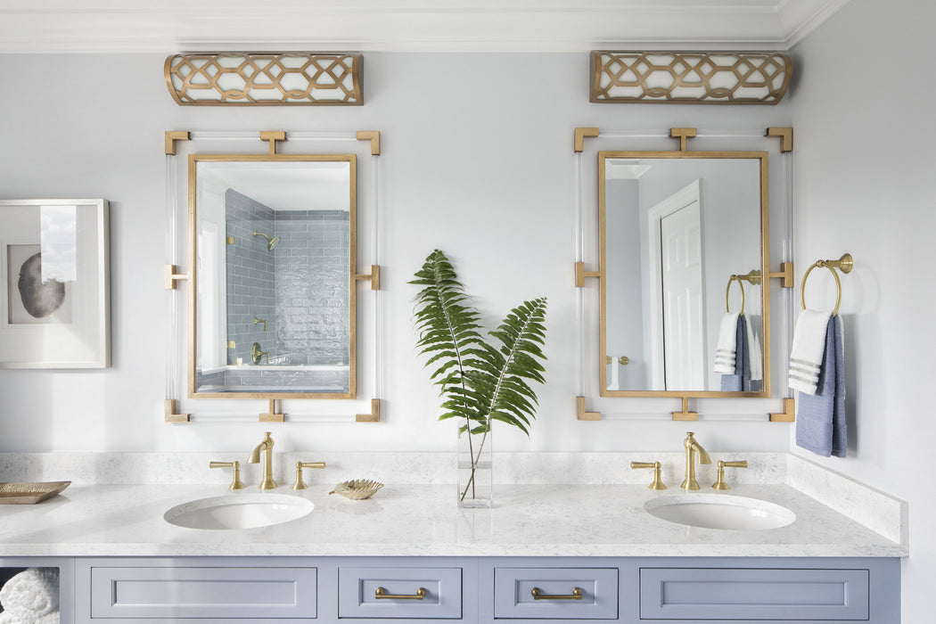 Crystorama 2264-AG-LED LED Bathroom Vanity, Aged Brass