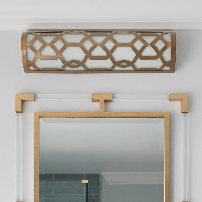 Crystorama 2264-AG-LED LED Bathroom Vanity, Aged Brass