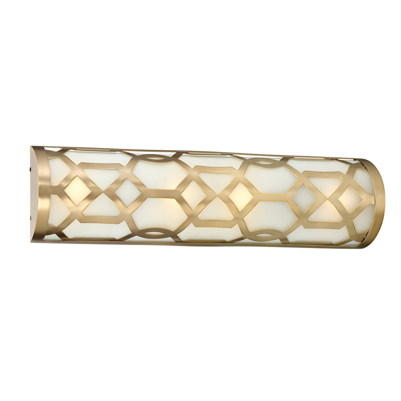 Crystorama 2264-AG-LED LED Bathroom Vanity, Aged Brass