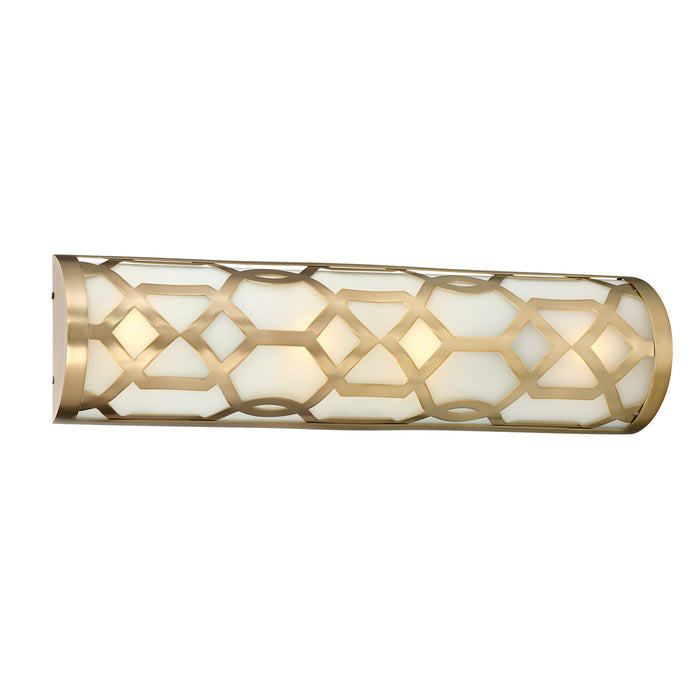 Crystorama 2264-AG-LED LED Bathroom Vanity, Aged Brass