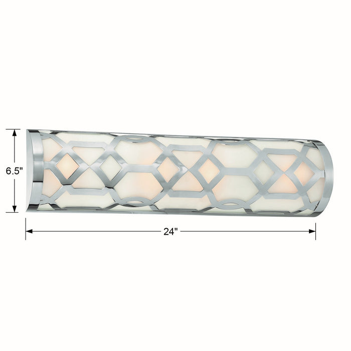 Crystorama 2264-PN-LED LED Bathroom Vanity, Polished Nickel
