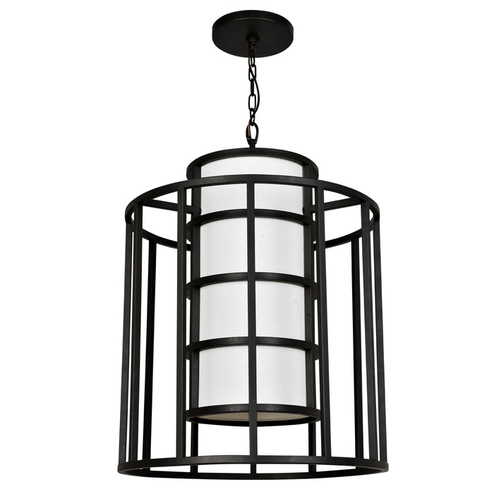 Crystorama 9597-MK Six Light Chandelier, Matte Black