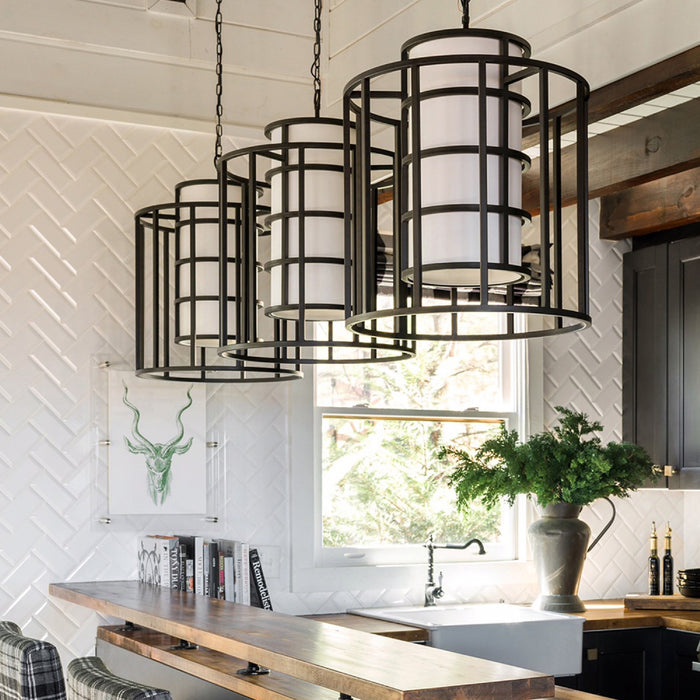 Crystorama 9597-MK Six Light Chandelier, Matte Black