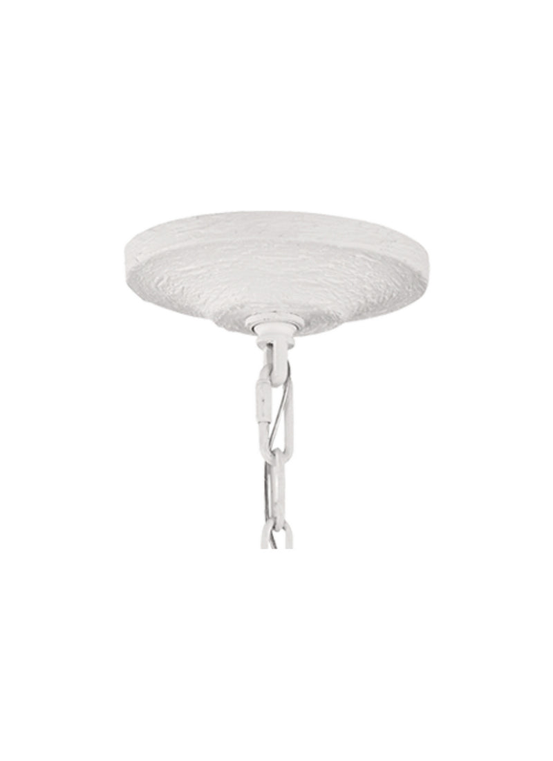 Visual Comfort Studio F3130/6PSW Six Light Chandelier, Plaster White