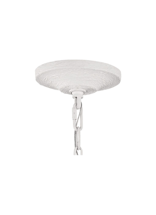Visual Comfort Studio F3130/6PSW Six Light Chandelier, Plaster White