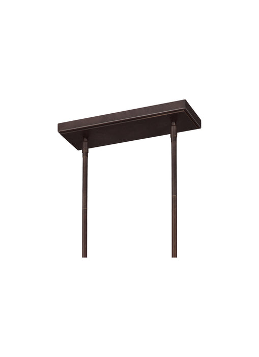 Visual Comfort Studio F3147/5NWB Five Light Island Chandelier, New World Bronze