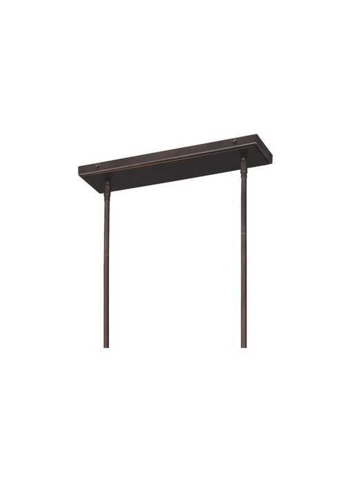 Visual Comfort Studio F3148/7NWB Seven Light Island Chandelier, New World Bronze