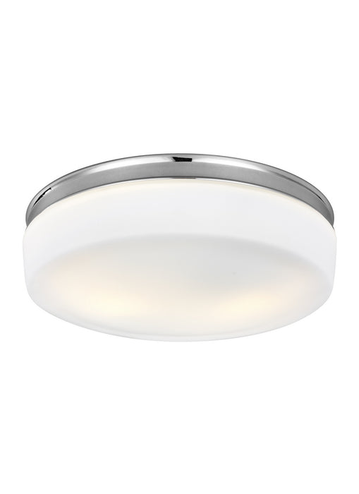 Visual Comfort Studio FM504CH Two Light Flush Mount, Chrome