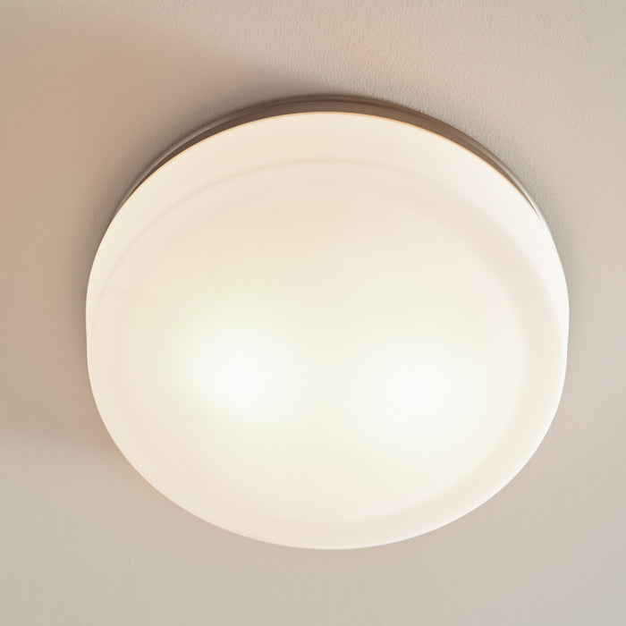 Visual Comfort Studio FM504SN Two Light Flush Mount, Satin Nickel