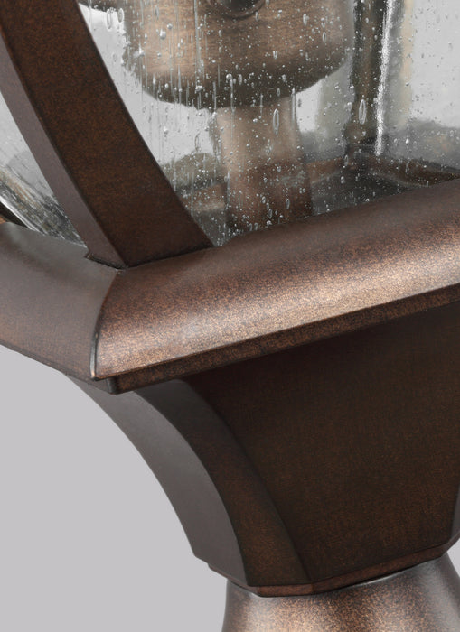 Visual Comfort Studio OL13107PTBZ Three Light Outdoor Post Lantern, Patina Bronze