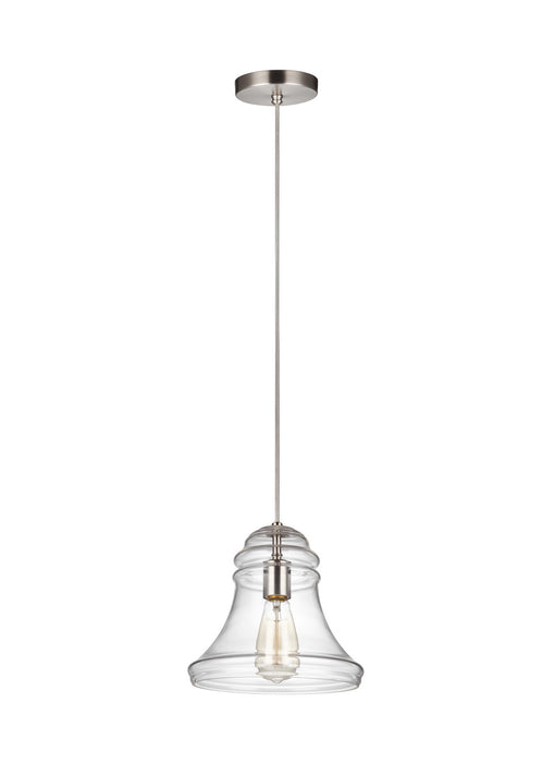 Visual Comfort Studio P1440SN One Light Mini-Pendant, Satin Nickel