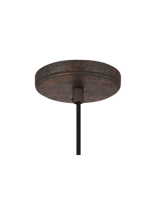 Generation Lighting P1449DWI One Light Pendant, Dark Weathered Iron
