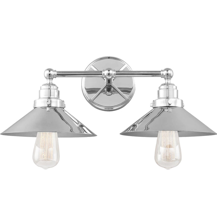 Generation Lighting VS23402CH Two Light Vanity, Chrome