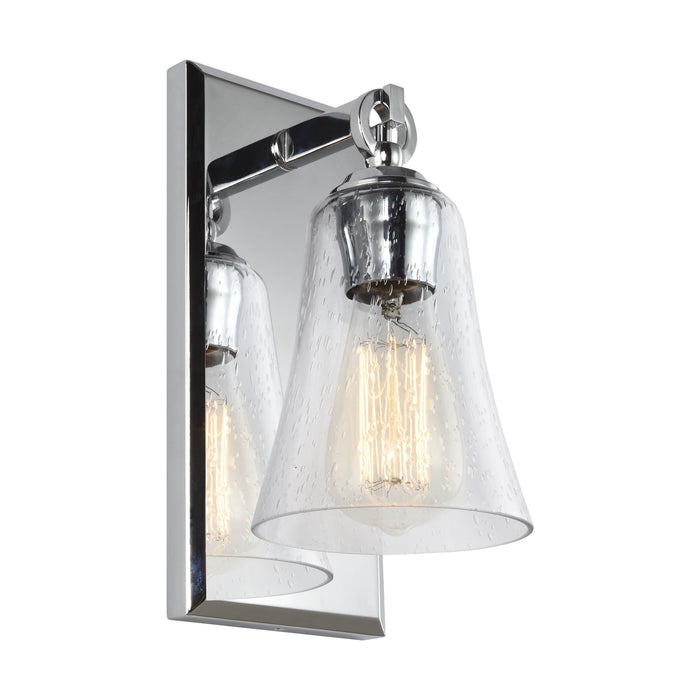 Visual Comfort Studio VS24701CH One Light Wall Sconce, Chrome