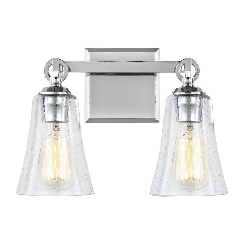 Visual Comfort Studio VS24702CH Two Light Vanity, Chrome