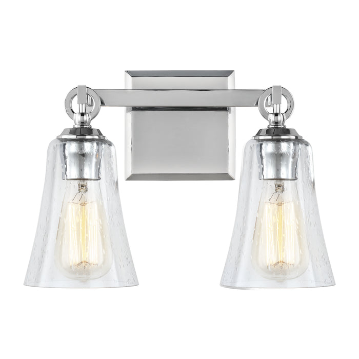 Visual Comfort Studio VS24702CH Two Light Vanity, Chrome