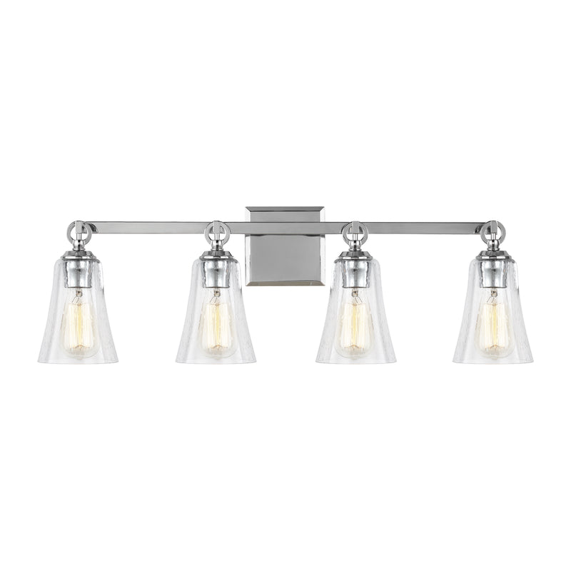 Visual Comfort Studio VS24704CH Four Light Vanity, Chrome