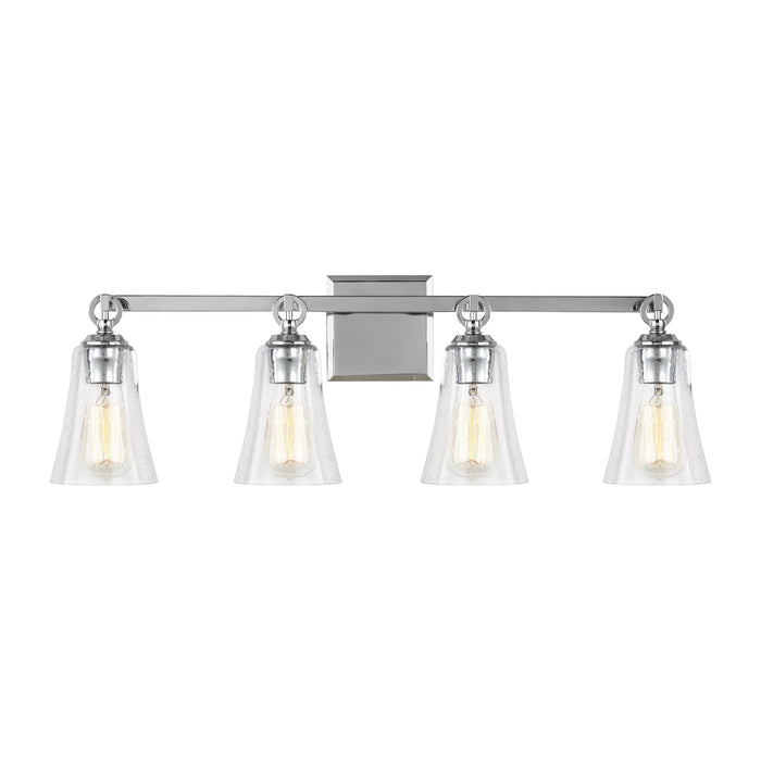 Visual Comfort Studio VS24704CH Four Light Vanity, Chrome