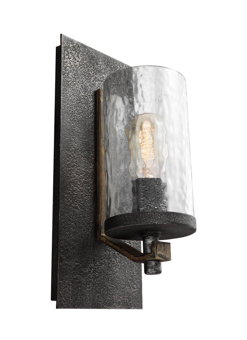 Visual Comfort Studio WB1825DWK/SGM One Light Wall Sconce, Distressed Weathered Oak / Slate Grey Metal