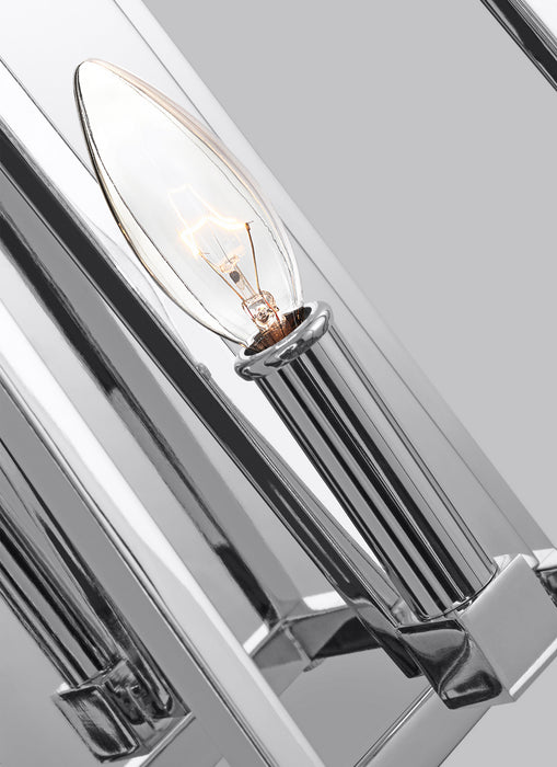 Visual Comfort Studio WB1827CH One Light Wall Sconce, Chrome