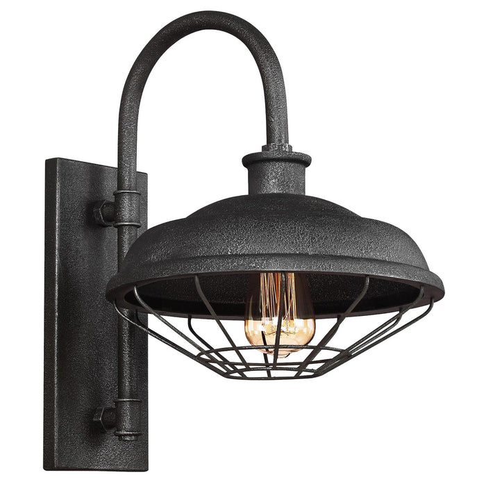Generation Lighting WB1828SGM One Light Outdoor Wall Lantern, Slate Grey Metal