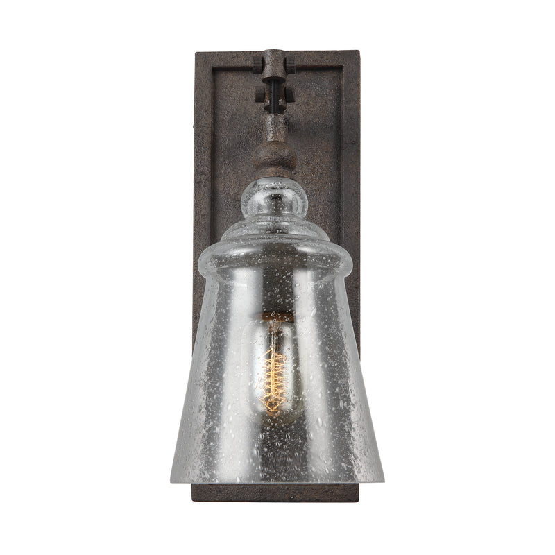 Generation Lighting WB1850DWI One Light Wall Sconce, Dark Weathered Iron