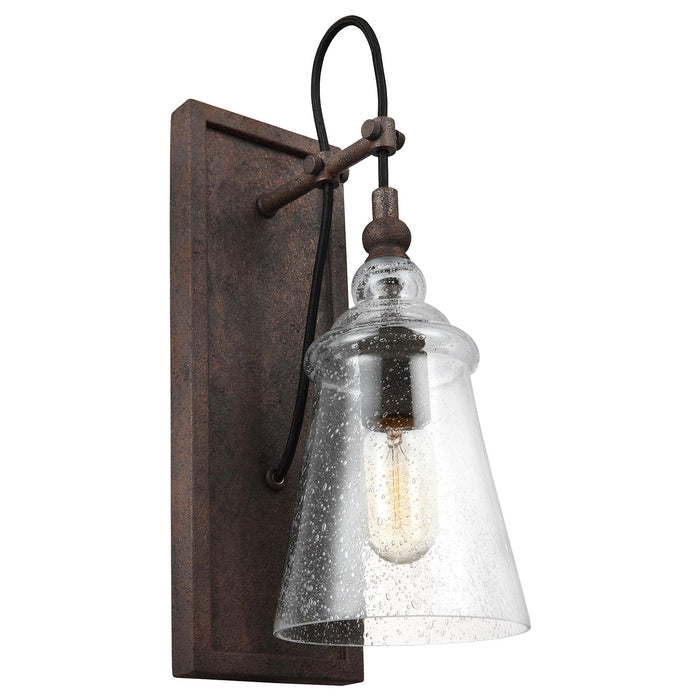 Generation Lighting WB1850DWI One Light Wall Sconce, Dark Weathered Iron