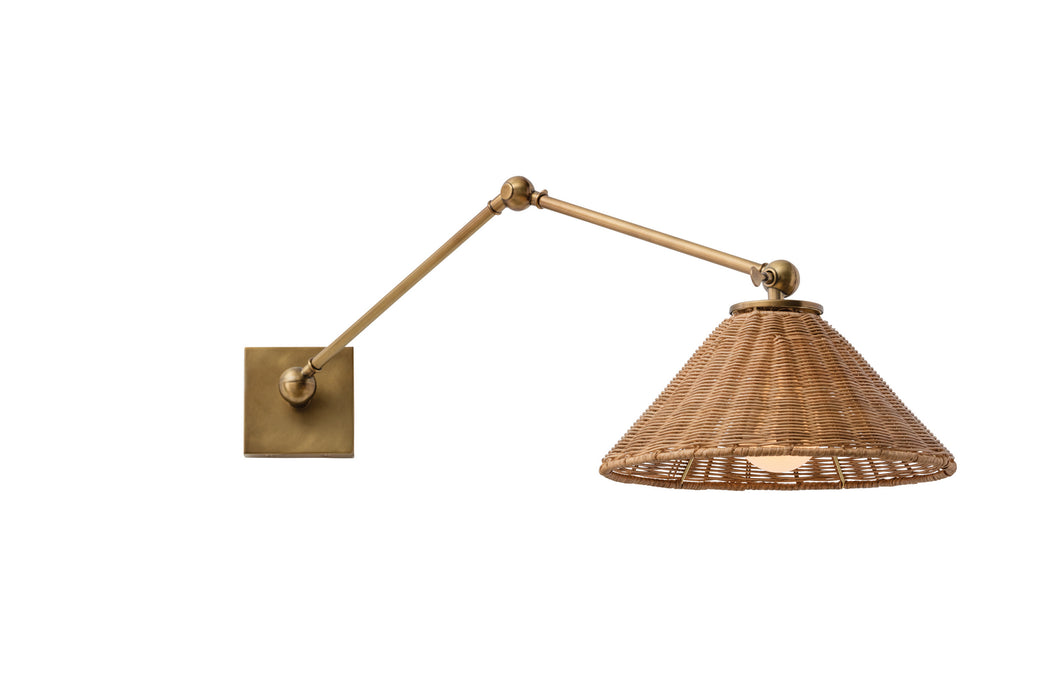Arteriors DS49016 One Light Wall Sconce, Antique Brass