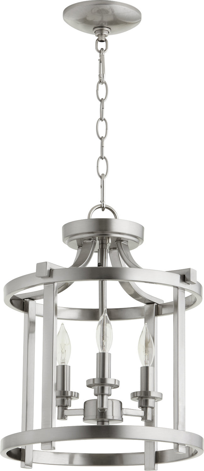 Quorum 2817-13-65 Three Light Dual Mount, Satin Nickel