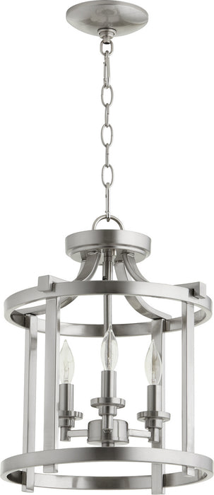 Quorum 2817-13-65 Three Light Dual Mount, Satin Nickel