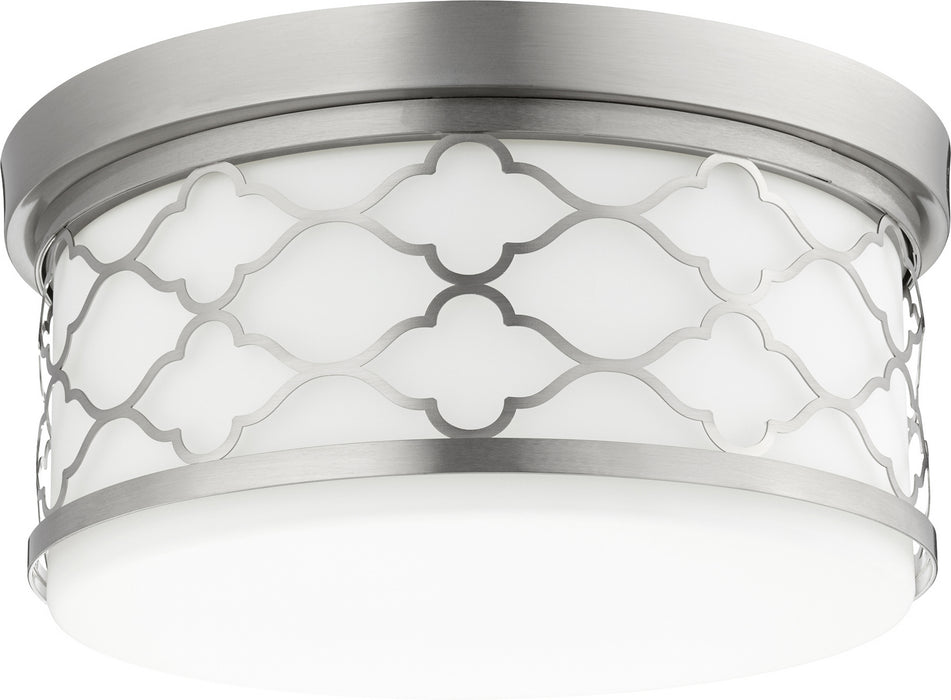 Quorum 343-14-65 Three Light Ceiling Mount, Satin Nickel