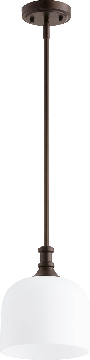 Quorum 3911-86 One Light Pendant, Oiled Bronze