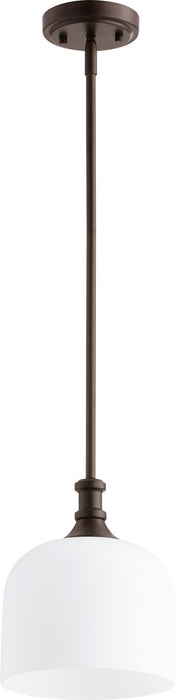 Quorum 3911-86 One Light Pendant, Oiled Bronze