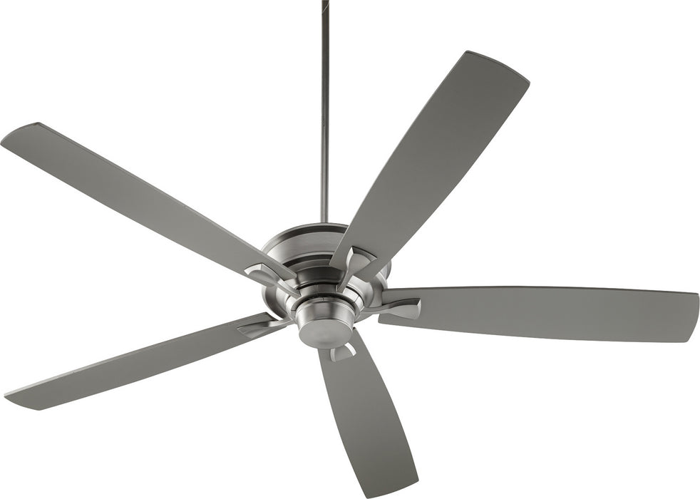 Quorum 42705-65 70" Ceiling Fan, Satin Nickel