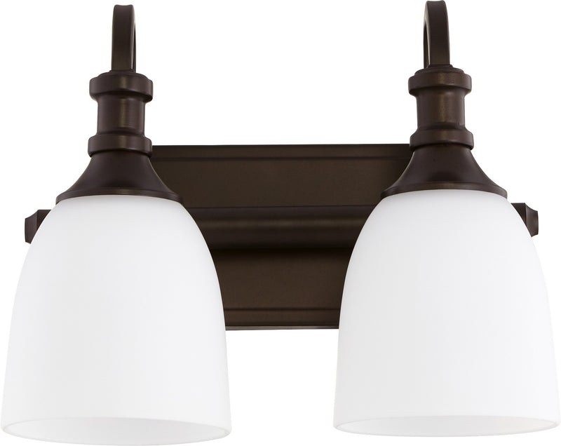 Quorum 5011-2-86 Two Light Vanity, Oiled Bronze