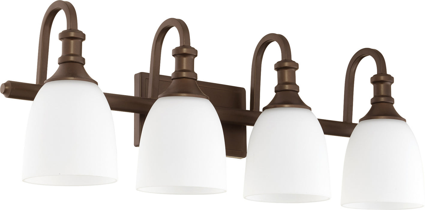 Quorum 5011-4-86 Four Light Vanity, Oiled Bronze