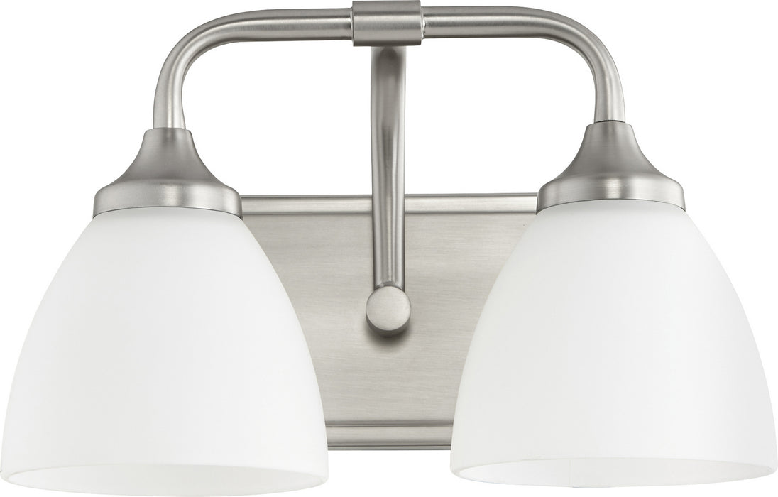 Quorum 5059-2-65 Two Light Vanity, Satin Nickel