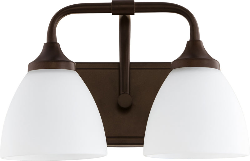 Quorum 5059-2-86 Two Light Vanity, Oiled Bronze