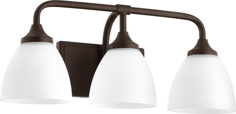 Quorum 5059-3-86 Three Light Vanity, Oiled Bronze